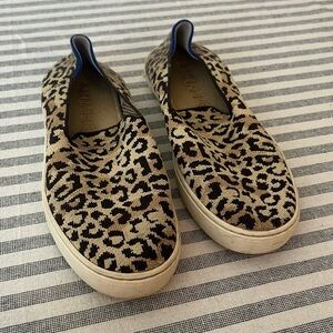 Rothy’s The Sneaker in Cat Camo Animal Print Leopard Cheetah